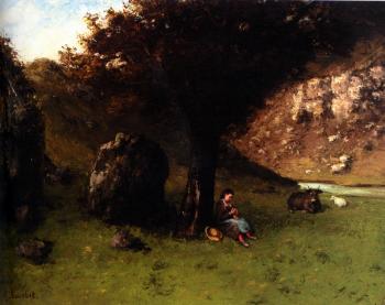 古斯塔夫 庫爾貝 La Petite Bergere(The Young Shepherdess) 古斯塔夫 庫爾貝 La Petite Bergere(The Young Shepherdess)